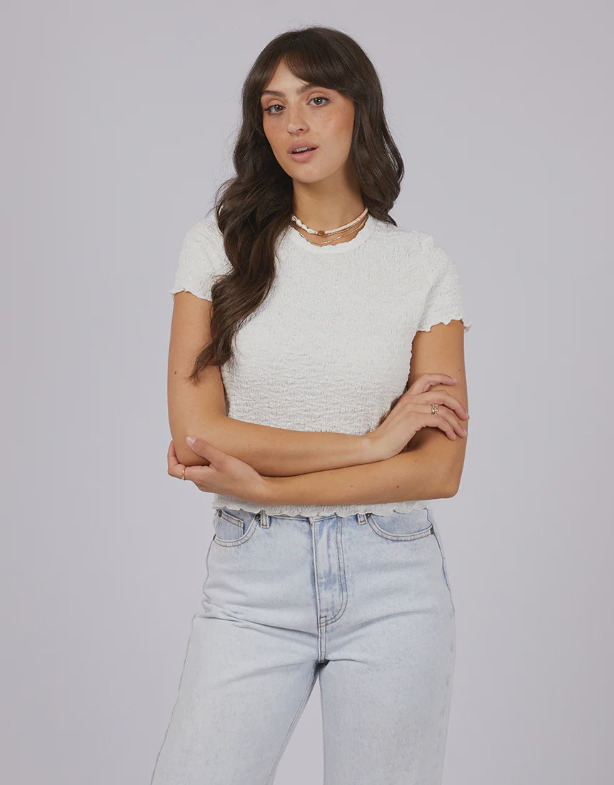 The Lyla Baby Tee - White