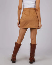 Load image into Gallery viewer, Dallas Suede Skirt - Tan
