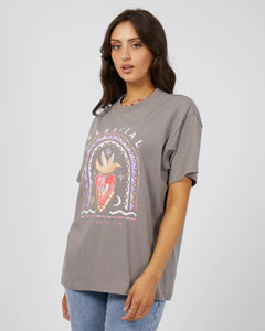 Celestial Oversized Tee Charcoal