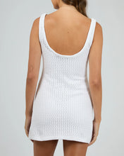 Load image into Gallery viewer, Crochet Mini Dress Vintage White
