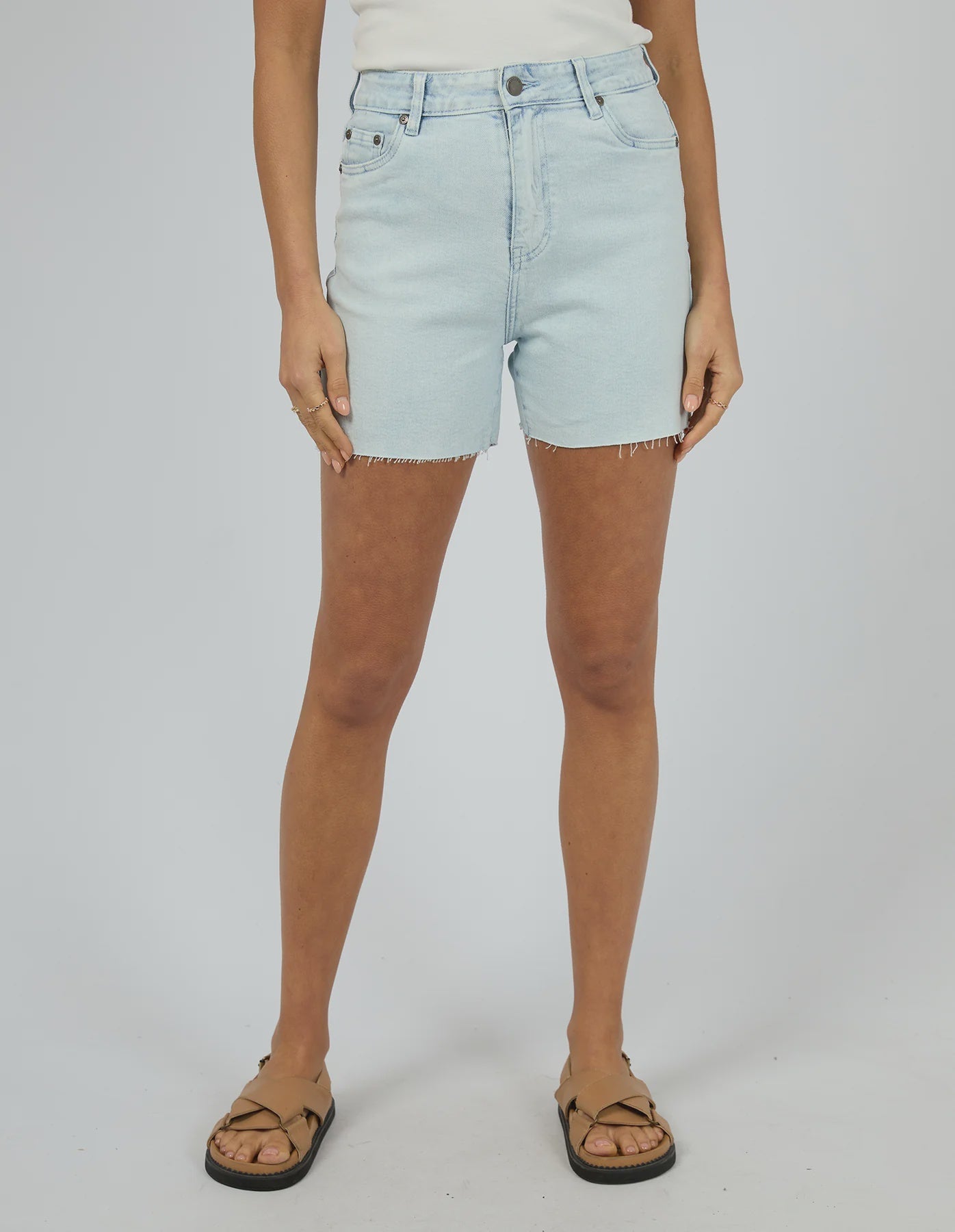 Bobby Cut Off Denim Short - Bleach