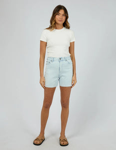 Bobby Cut Off Denim Short - Bleach