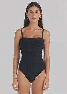 Mai Tai Bandeau One Piece - Black