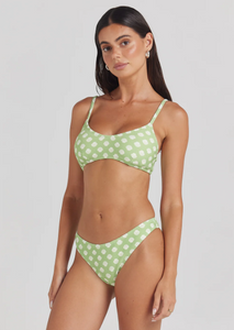 Shell Ya High Cut Curve Bikini Bottom - Palm