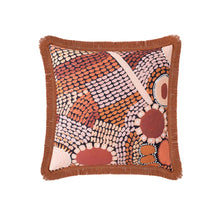 Load image into Gallery viewer, Miimi &amp; Jiinda Collab Cushion Cover Fringed - Jagun Dreaming
