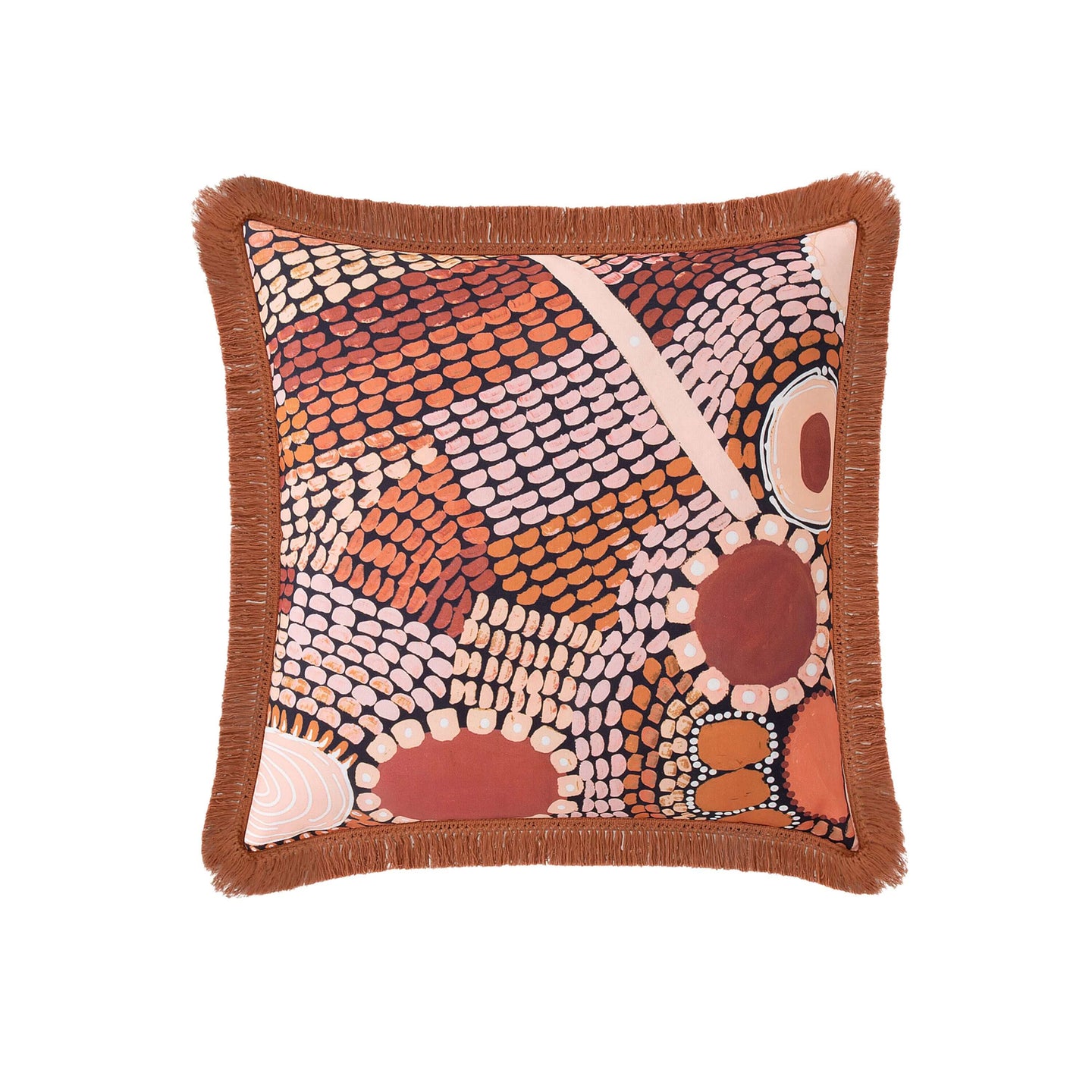 Miimi & Jiinda Collab Cushion Cover Fringed - Jagun Dreaming