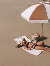 Load image into Gallery viewer, Beach Umbrella -Goldie - Bohemian Sundays, Salty Shadows, Buy Boho Bohemian Clothing Online Australia, Kivari, Arnhem, Rowie, Will and Bear, Wandering Folk, Skinned, Barefoot Blonde
